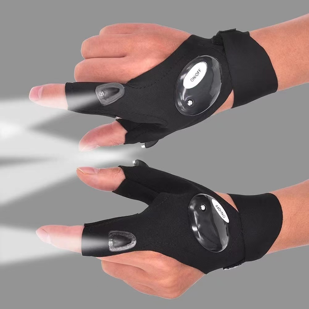 Spearfishing Glove - Guante sin dedos linterna LED antorcha