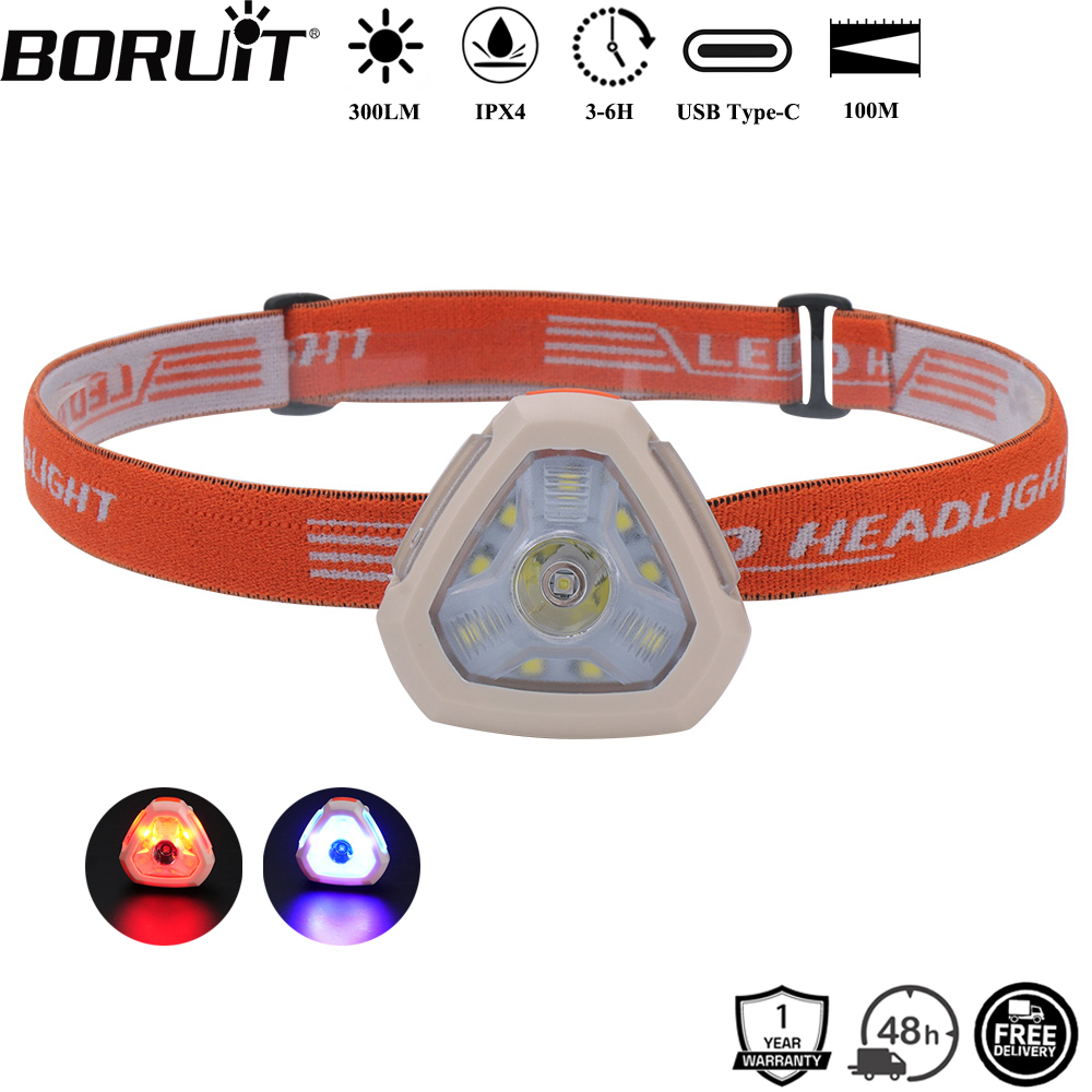 Aquatic Sports Hat - BORUiT 300LM tapa Clip LED faro
