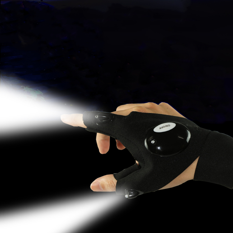 Guante sin dedos linterna LED  - Spearfishing Glove reseña y precio